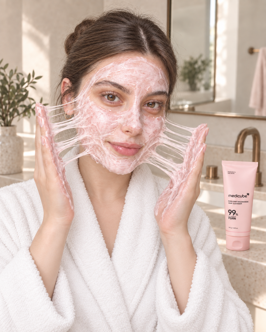 Medicube PDRN Pink Niacinamide Whip Cleanser — 120g