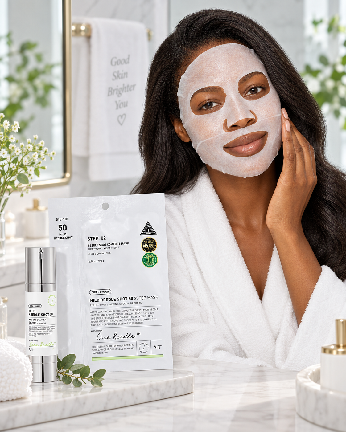VT Cosmetics Mild Reedle Shot 50 2-Step Mask