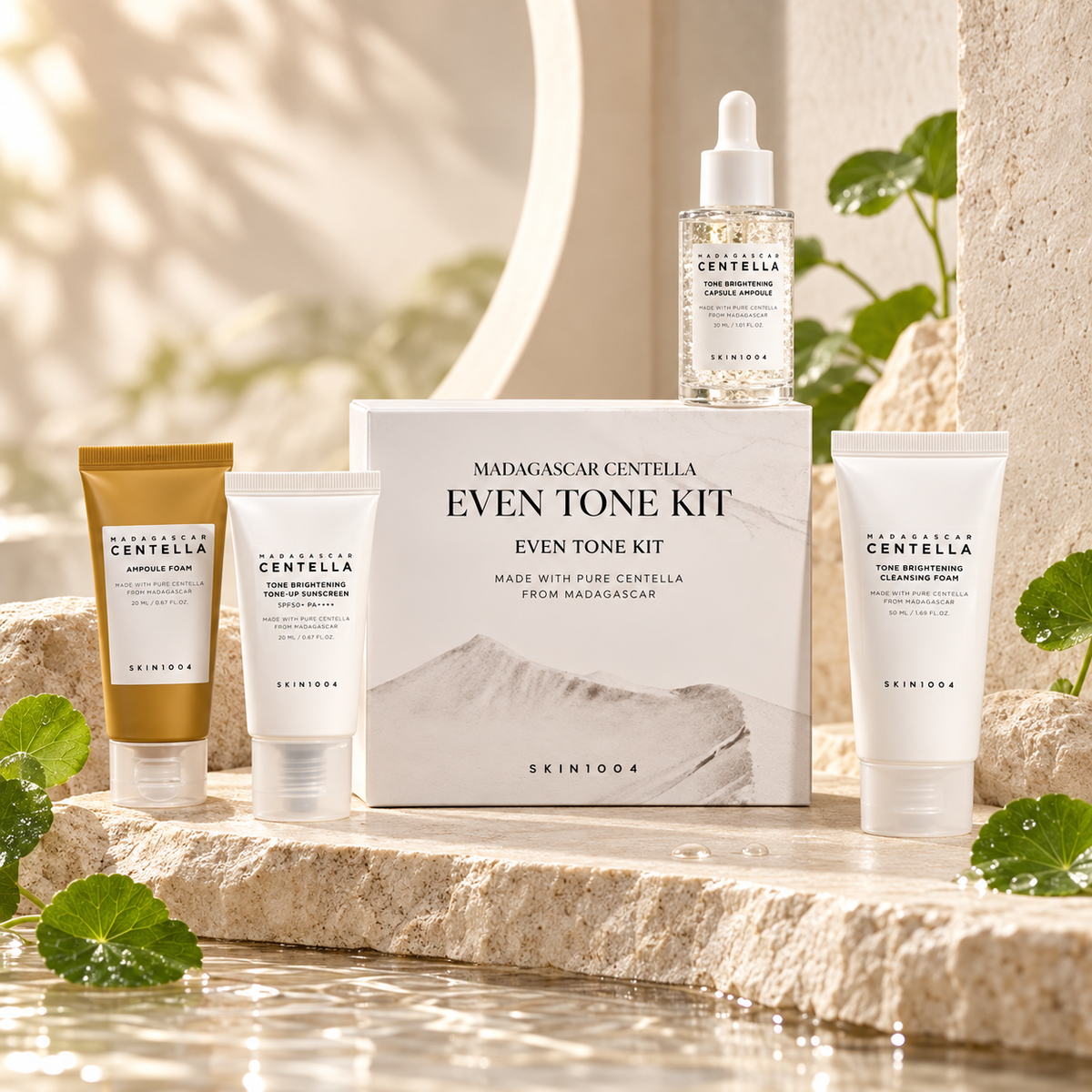 SKIN1004 Madagascar Centella Even Tone Kit — 4 Step Glow