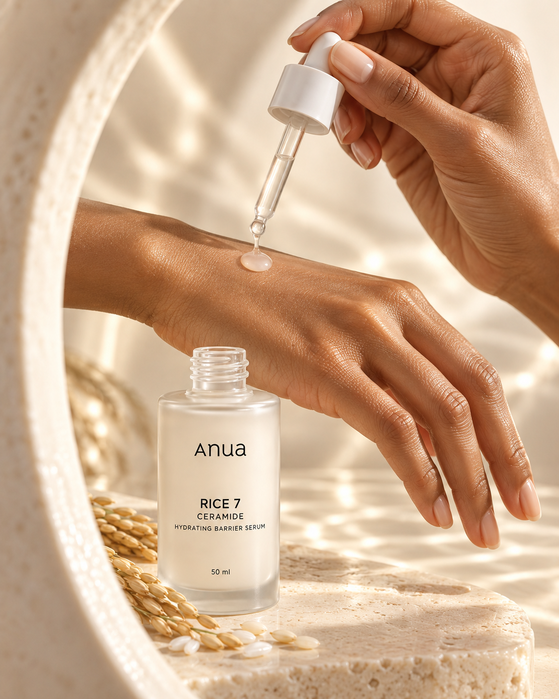 ANUA 7 Rice Ceramide Hydrating Barrier Serum 50 ml 🌾✨