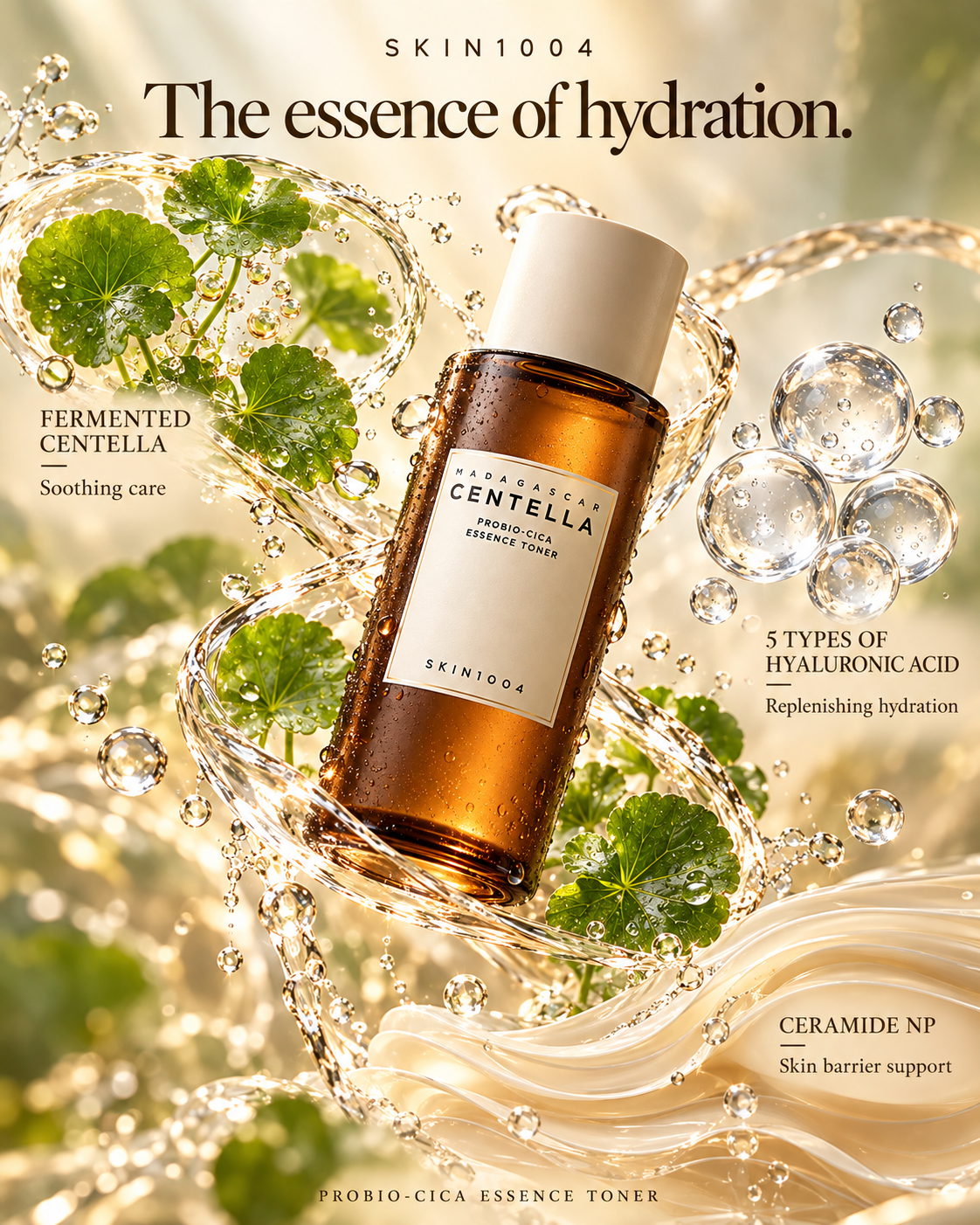 SKIN1004 Madagascar Centella Probio-Cica Essence Toner – Hydrating Care | 210 ml
