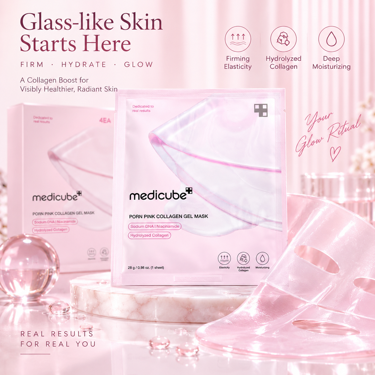 Medicube PDRN Pink Collagen Gel Mask 28g